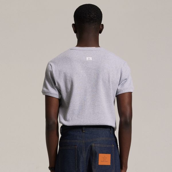 Bram’s Fruit Heavy Rib T-shirt Grijs