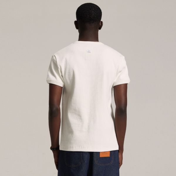 Bram’s Fruit Heavy Rib T-shirt Wit