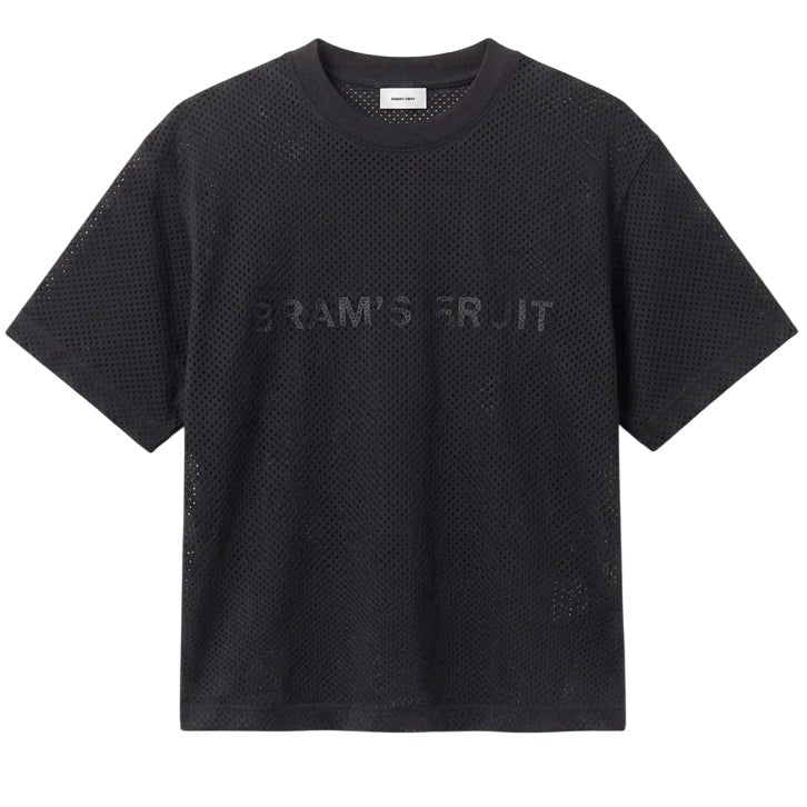 Bram’s Fruit Mesh Logo T-shirt Zwart