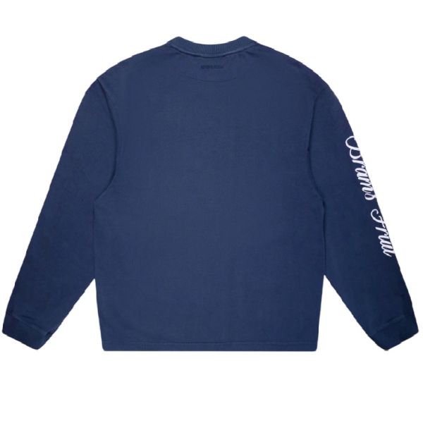 Bram’s Fruit Script Logo Longsleeve T-shirt Navy