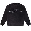 Bram’s Fruit Stamp Knit Sweater Antraciet