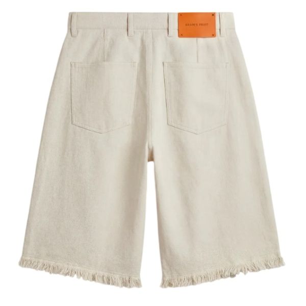 Bram’s Fruit Twill Distressed Korte Broek Beige