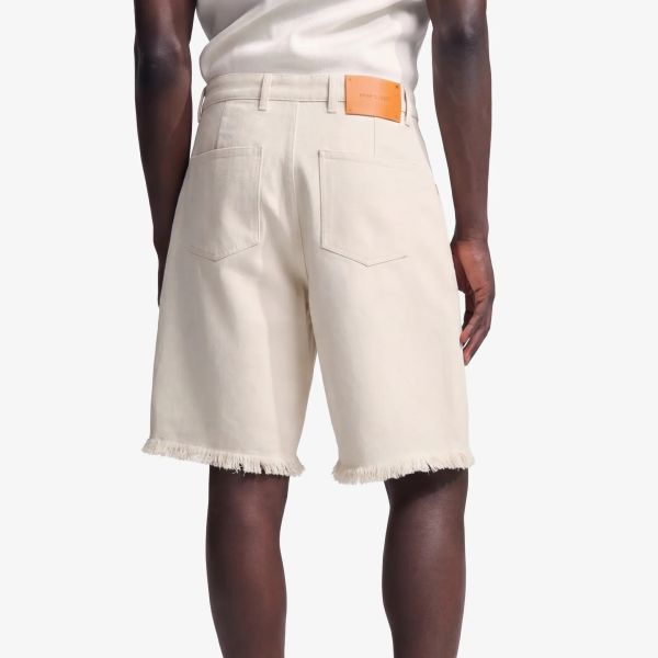 Bram’s Fruit Twill Distressed Korte Broek Beige