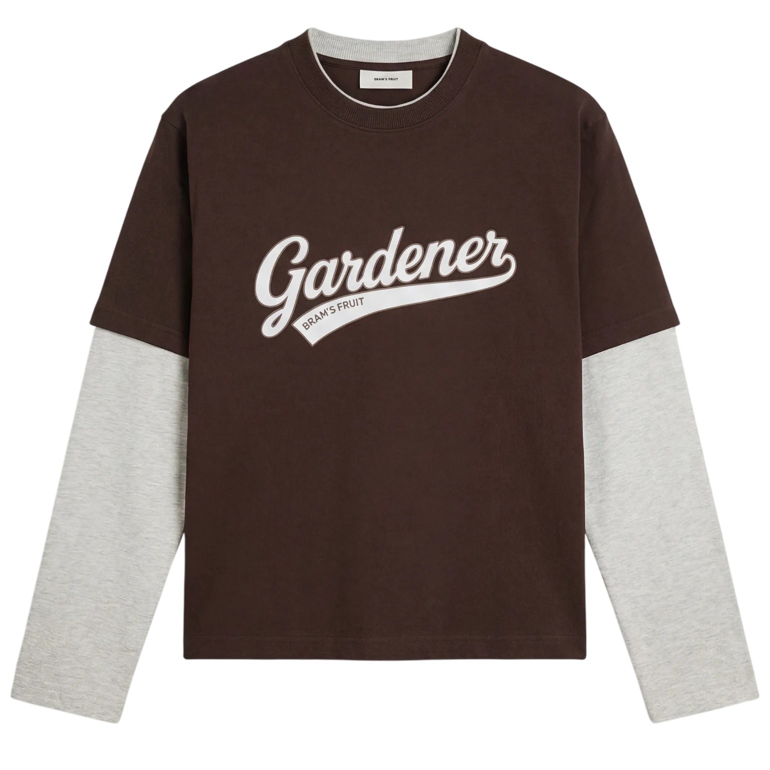 Bram’s Fruit Double Layer Longsleeve T-shirt Bruin