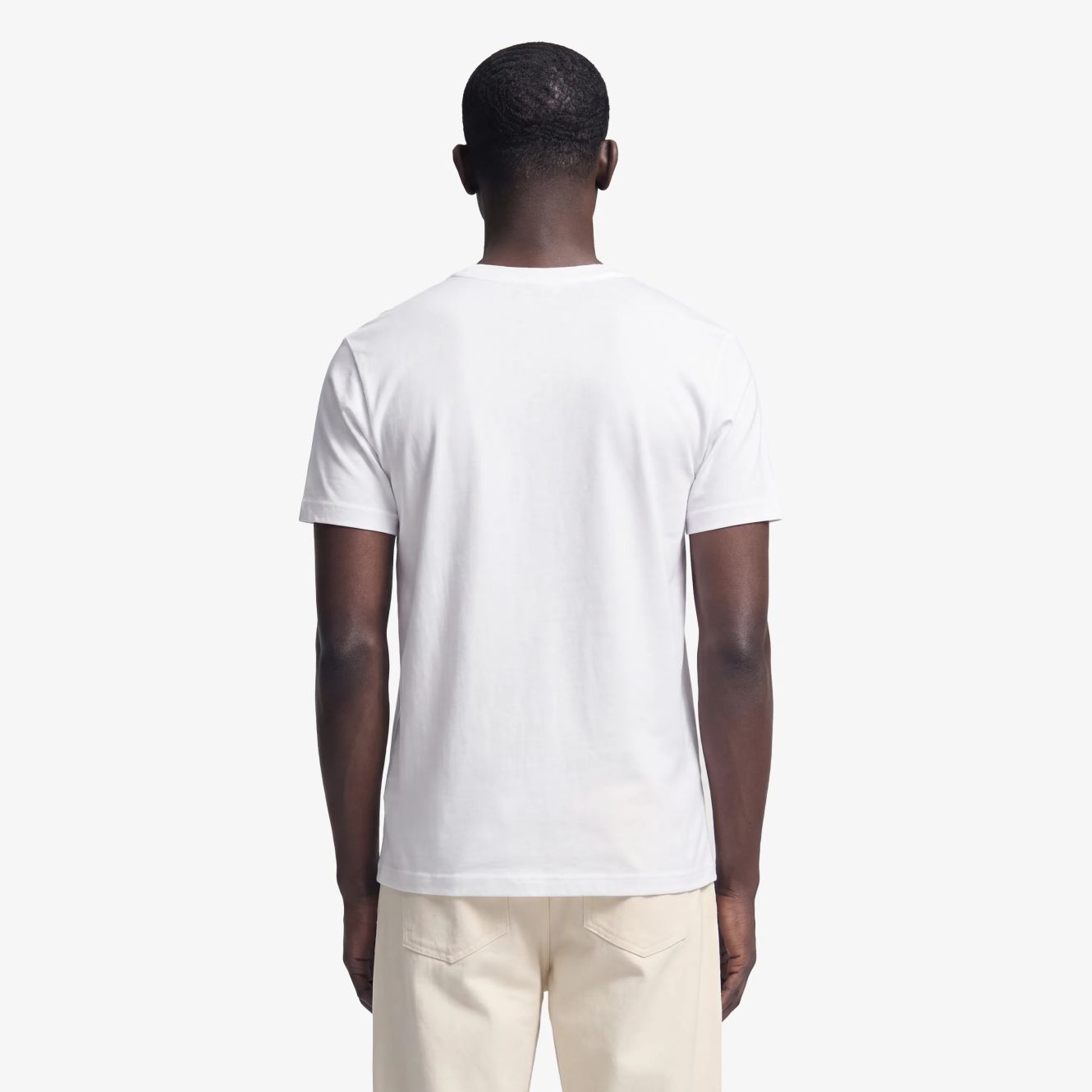 Bram’s Fruit Fitted Script Logo T-shirt Wit