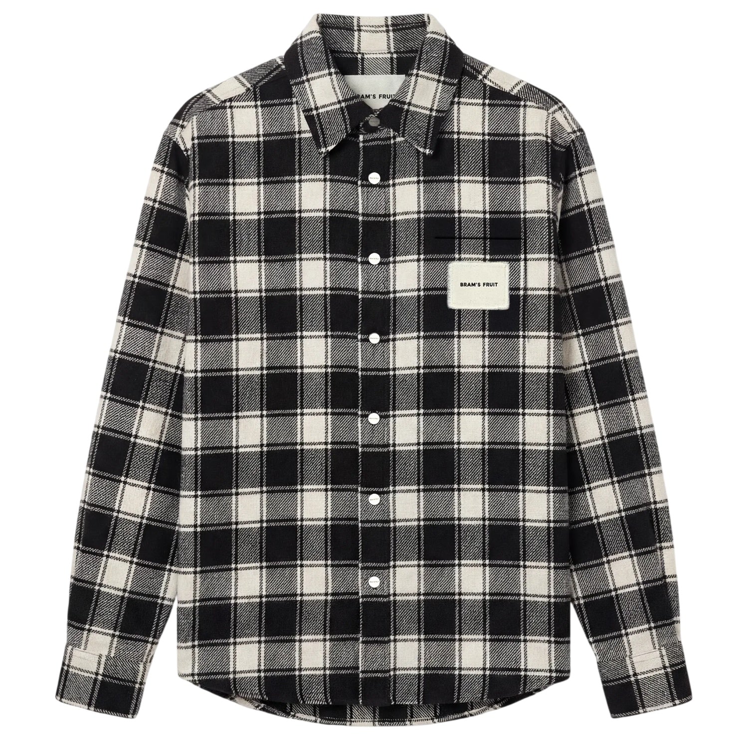 Bram’s Fruit Flanel Overshirt Zwart