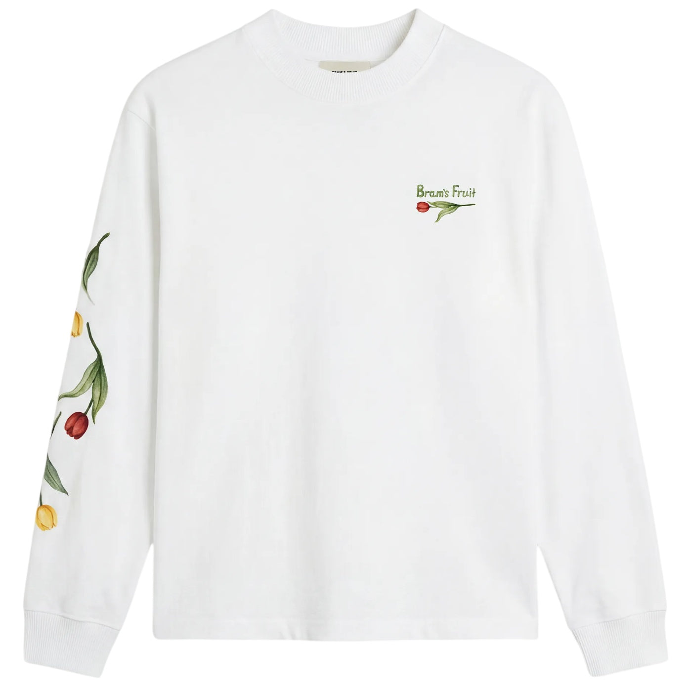 Bram’s Fruit Flora 2.0 Longsleeve T-shirt Wit