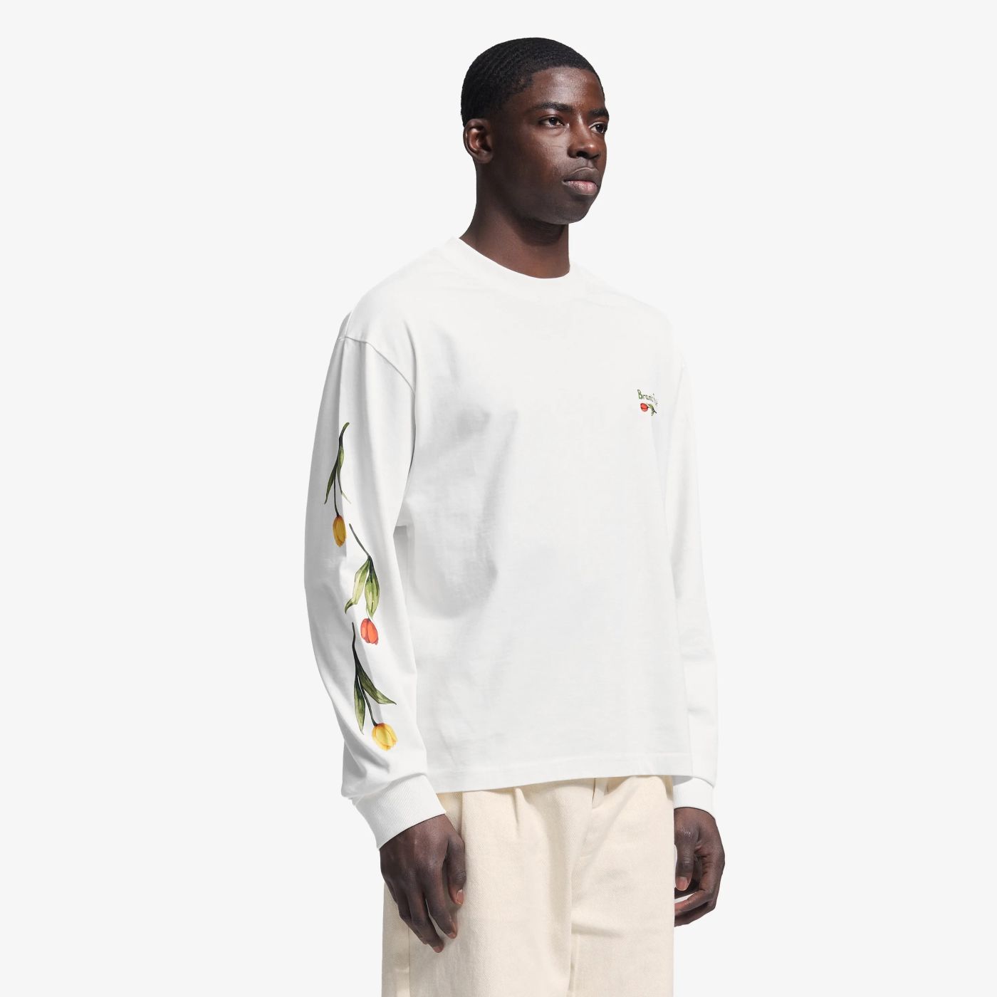 Bram’s Fruit Flora 2.0 Longsleeve T-shirt Wit