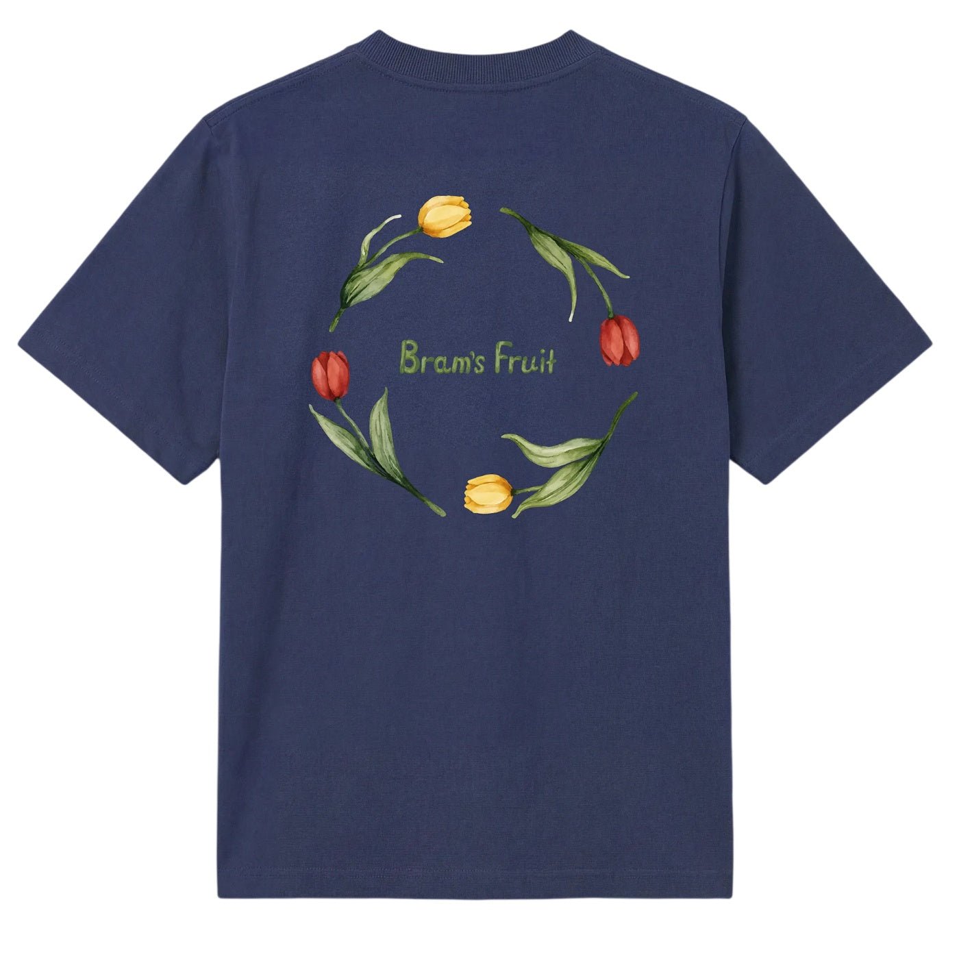 Bram’s Fruit Flora 2.0 T-shirt Donker blauw