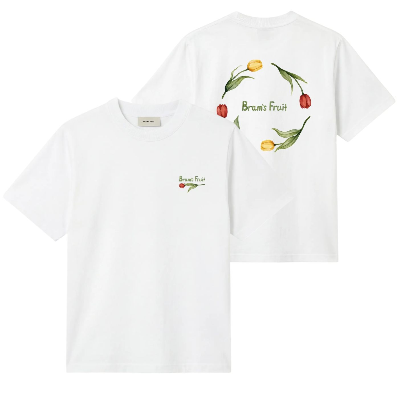 Bram’s Fruit Flora 2.0 T-shirt Wit