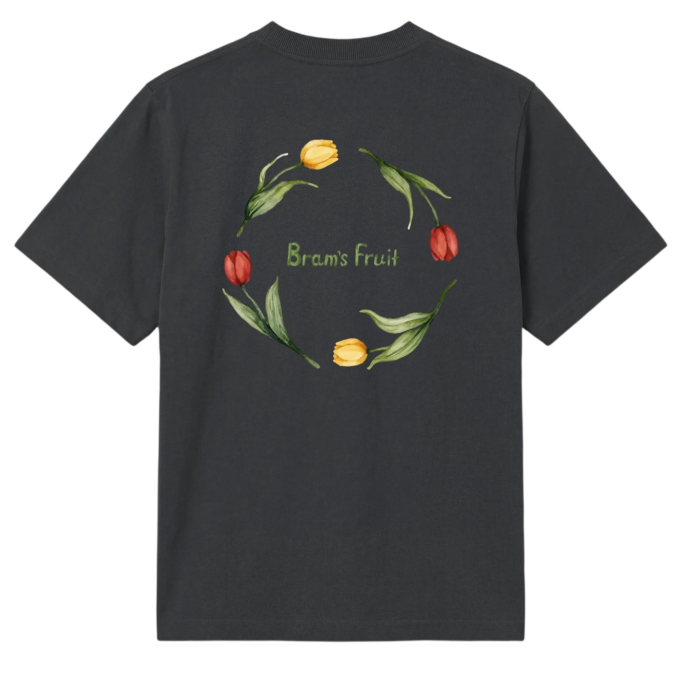 Bram’s Fruit Flora 2.0 T-shirt Zwart