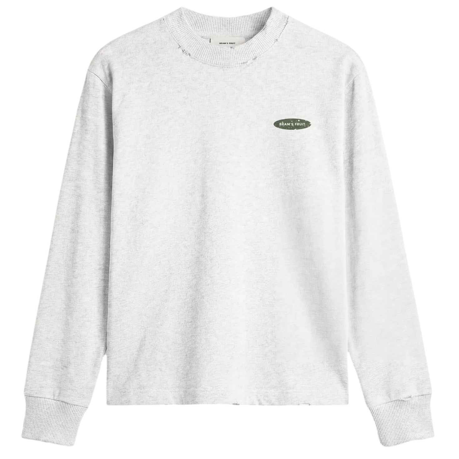 Bram's Fruit Gardening Distressed Longsleeve T-shirt Grijs