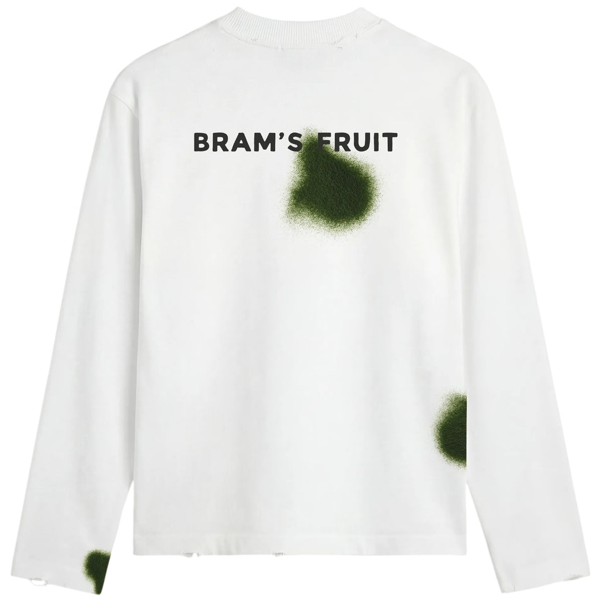 Bram’s Fruit Grass Stain Longsleeve T-shirt Wit