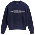 Bram’s Fruit Stamp Knit Sweater Navy