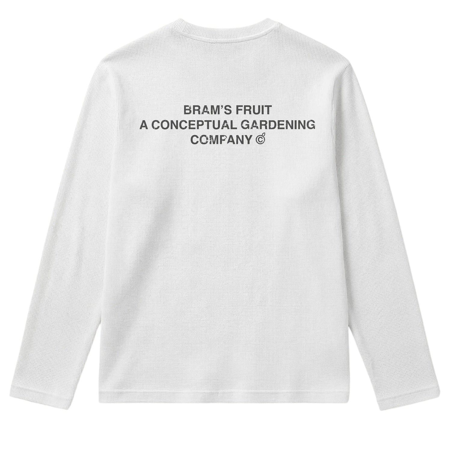 Bram’s Fruit Stamp Waffle Longsleeve T-shirt Wit
