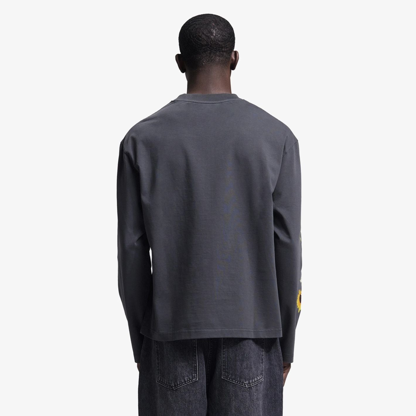 Bram’s Fruit Sunflower Longsleeve T-shirt Zwart