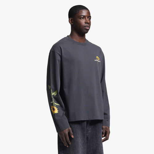 Bram’s Fruit Sunflower Longsleeve T-shirt Zwart