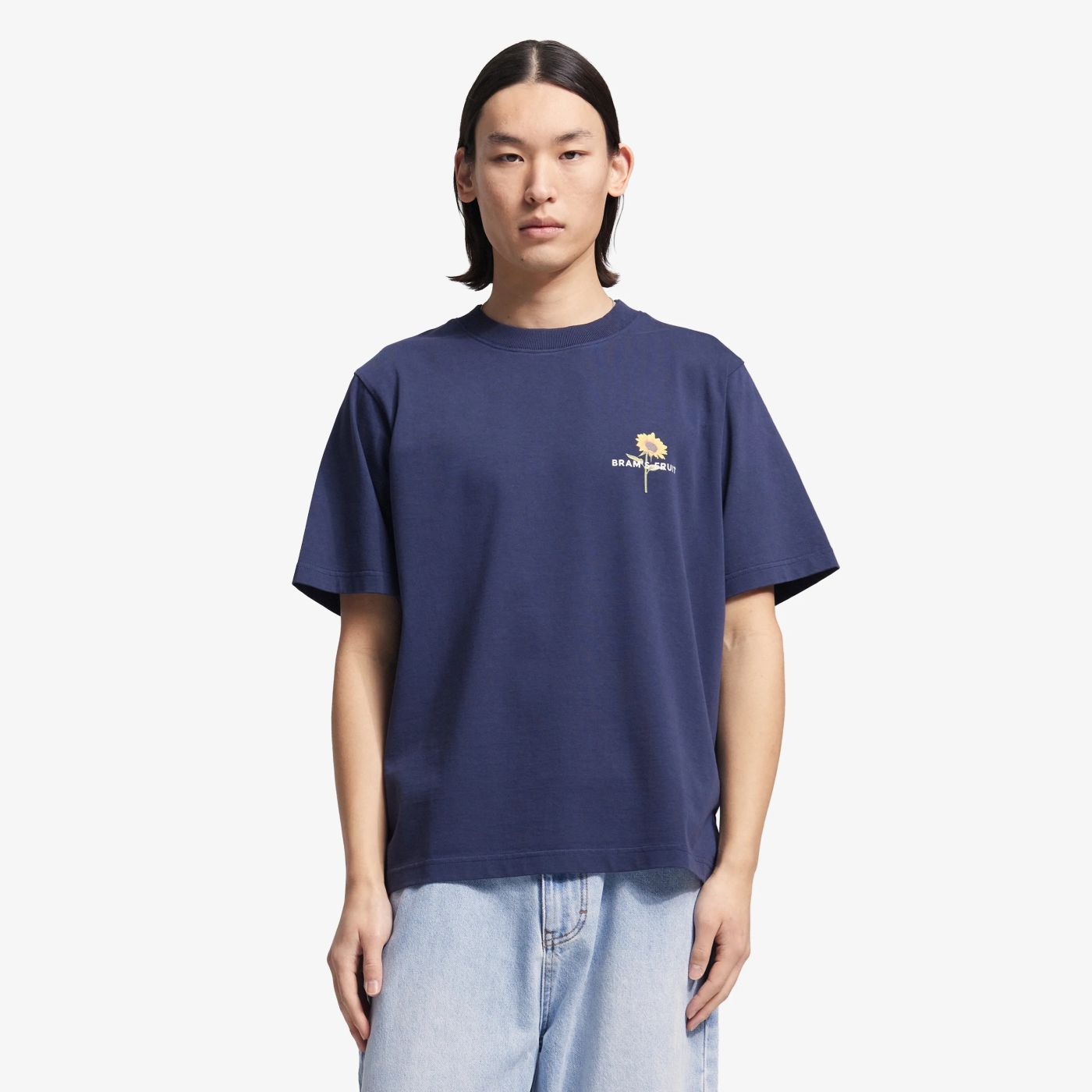 Bram’s Fruit Sunflower T-shirt Donker Blauw
