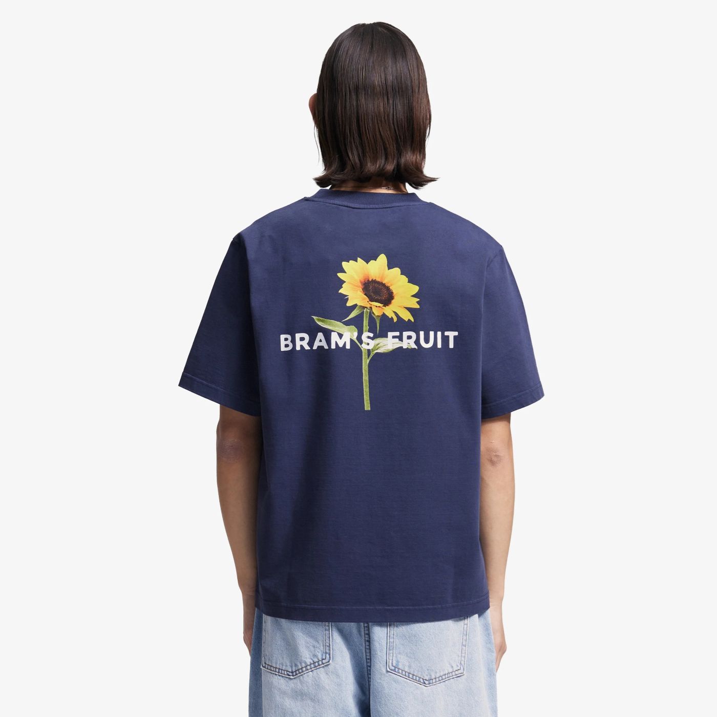 Bram’s Fruit Sunflower T-shirt Donker Blauw