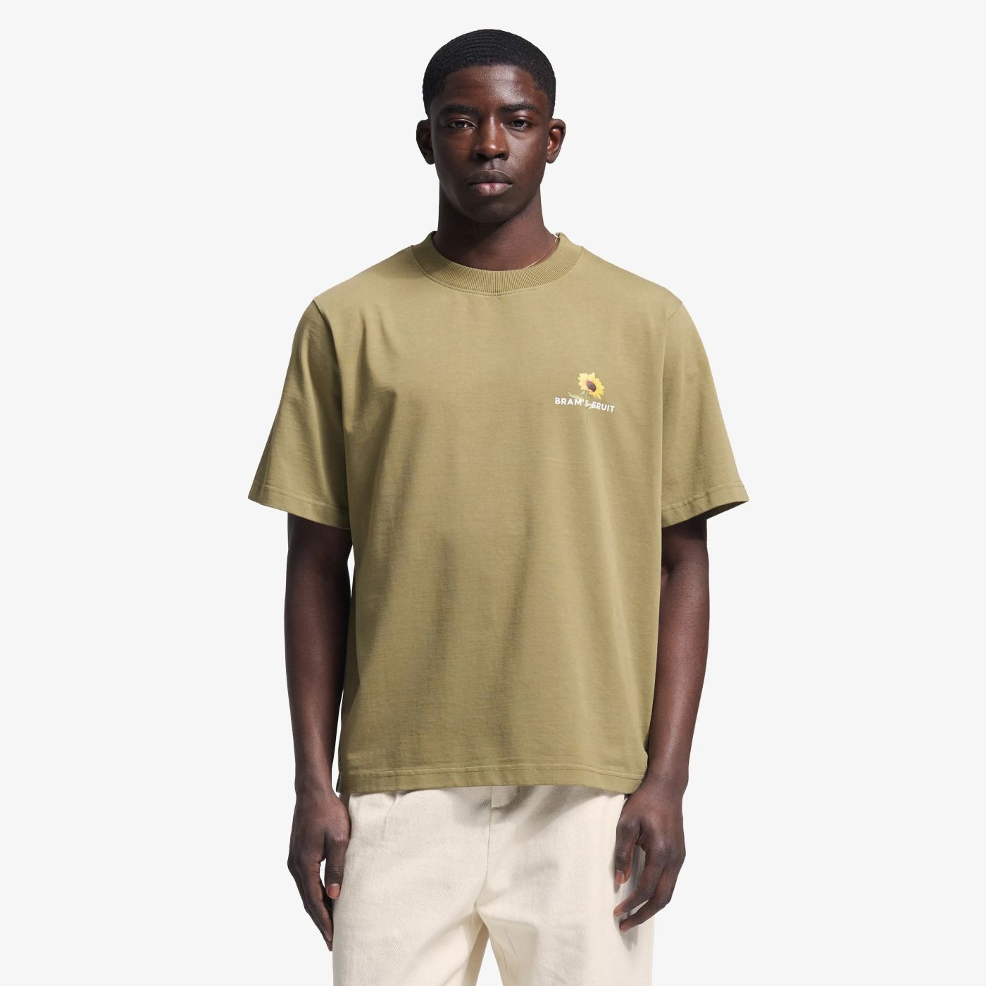 Bram’s Fruit Sunflower T-shirt Donker Groen