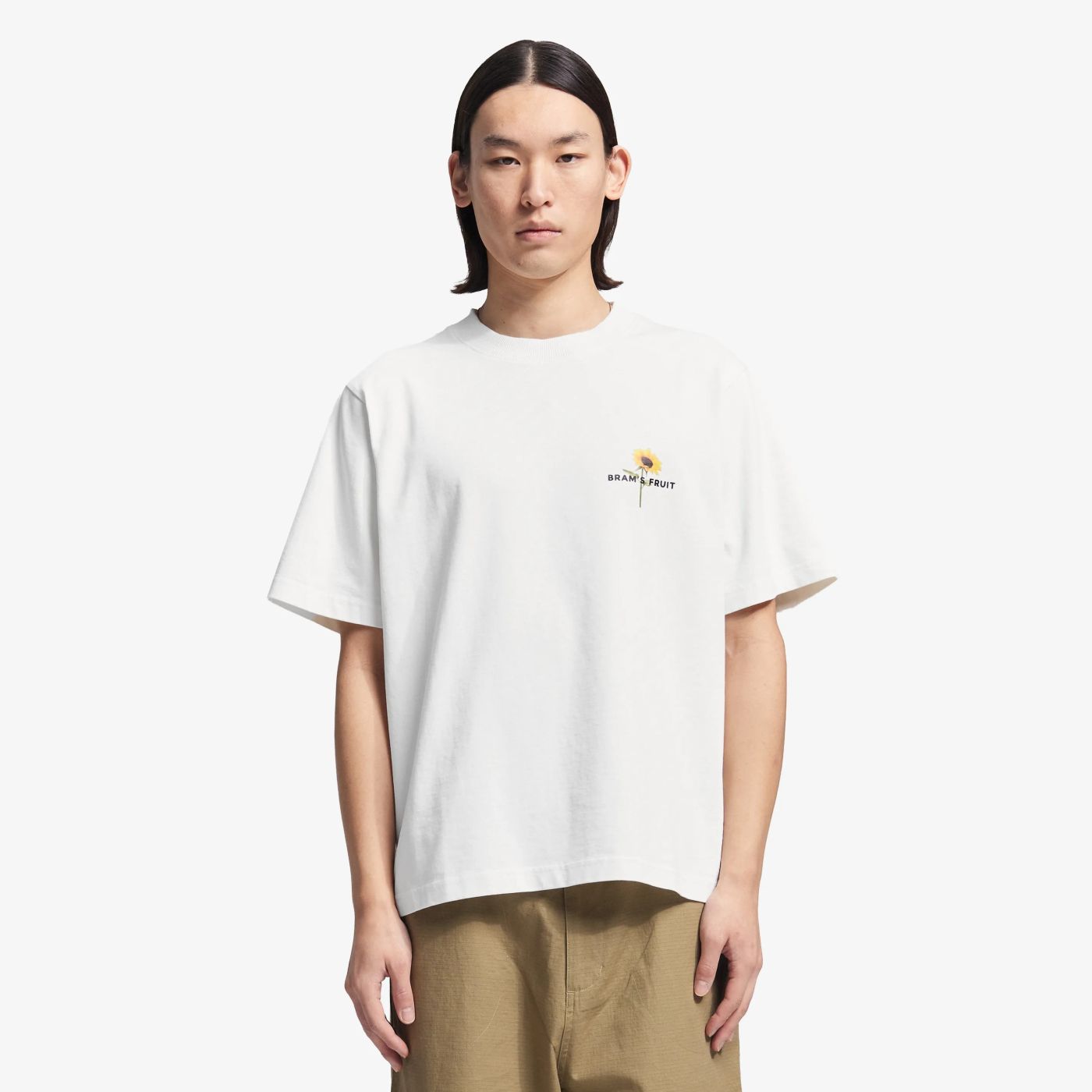 Bram’s Fruit Sunflower T-shirt Wit