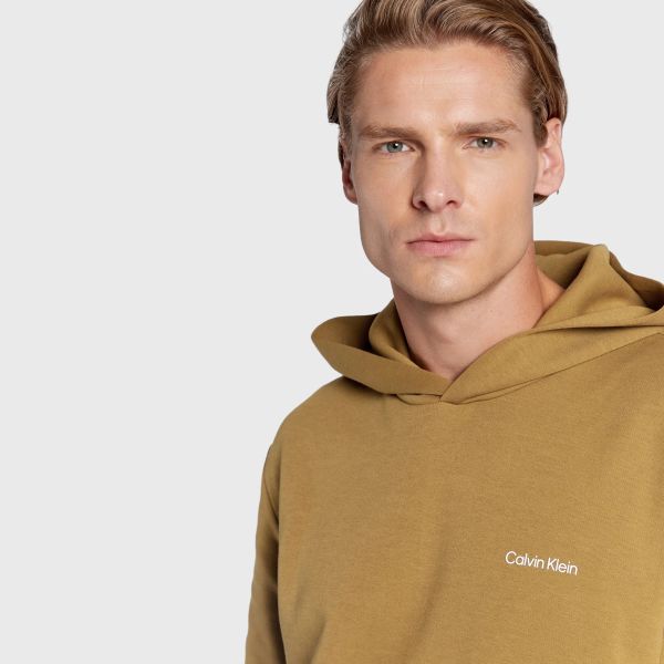 Calvin Klein Micro Logo Hoodie Bruin