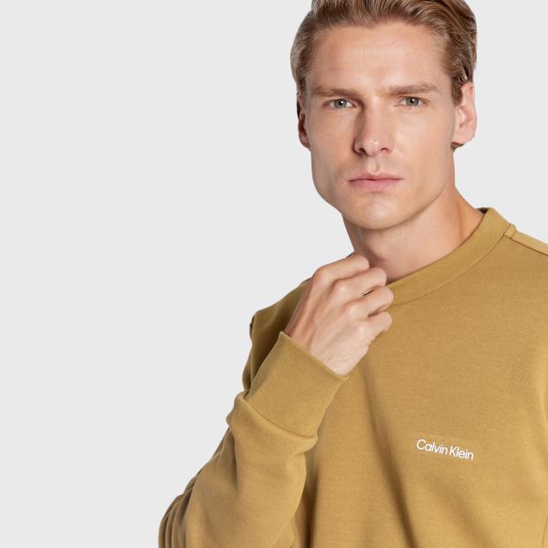 Calvin Klein Micro Logo Sweater Bruin