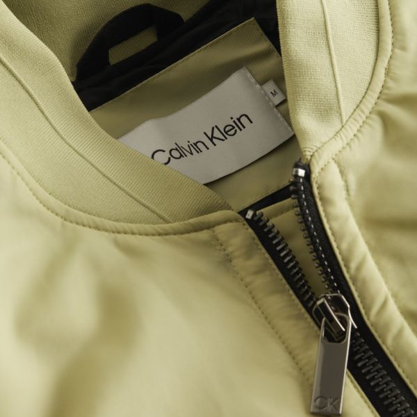 Calvin Klein Satin Bomber Jack Licht Groen