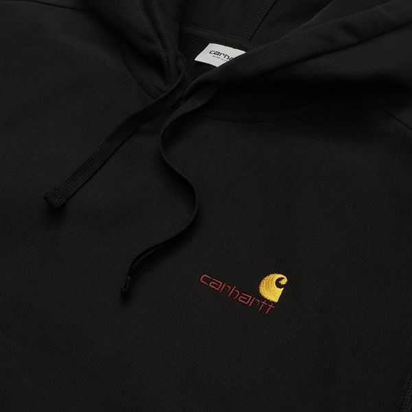 Carhartt American Script Hoodie Zwart