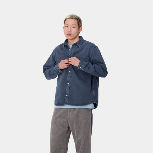 Carhartt George Overshirt Donker Blauw