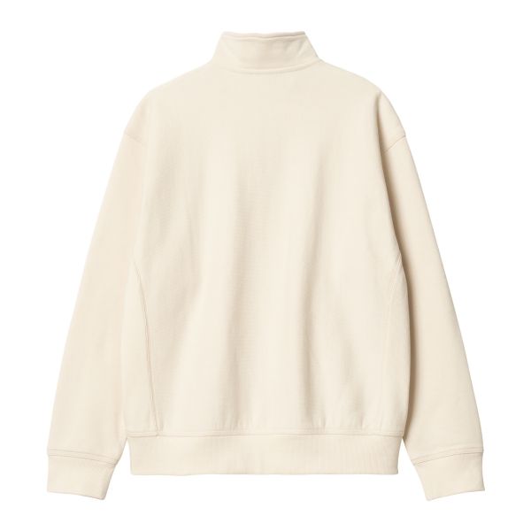Carhartt Half Zip American Script Sweater Off White