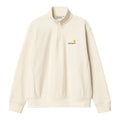 Carhartt Half Zip American Script Sweater Off White