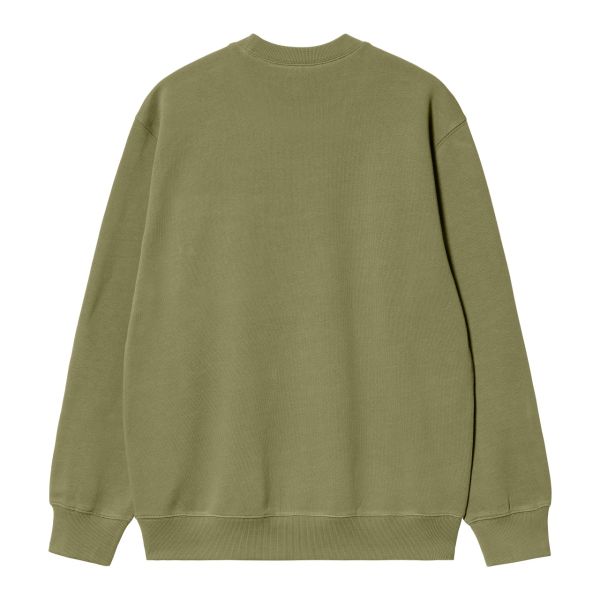 Carhartt Logo Sweater Groen
