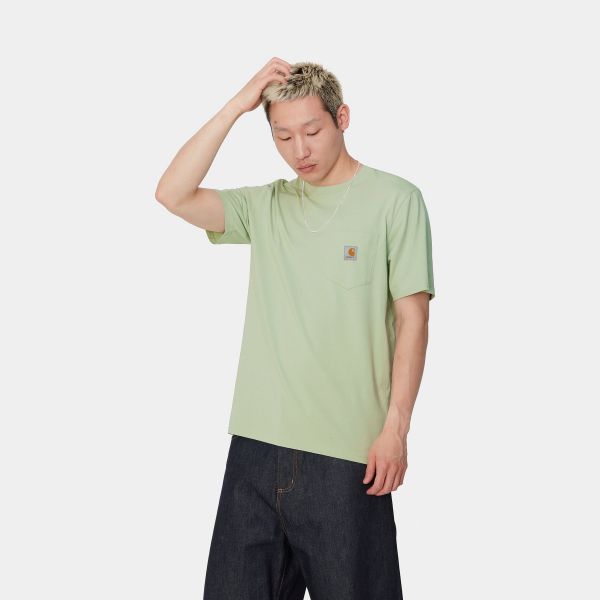 Carhartt Pocket T-shirt Licht Groen
