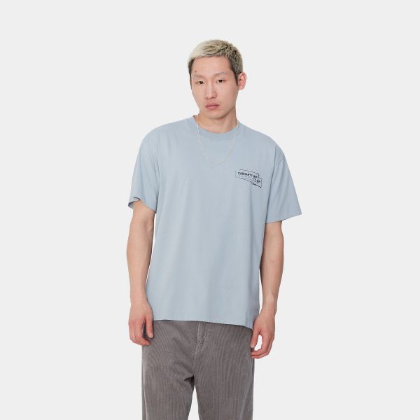 Carhartt Stamp T-shirt Licht Blauw
