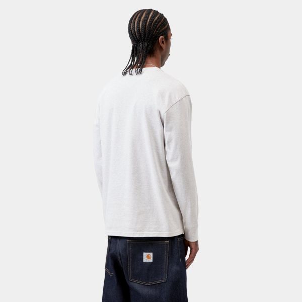 Carhartt WIP American Script Longsleeve T-shirt Grijs