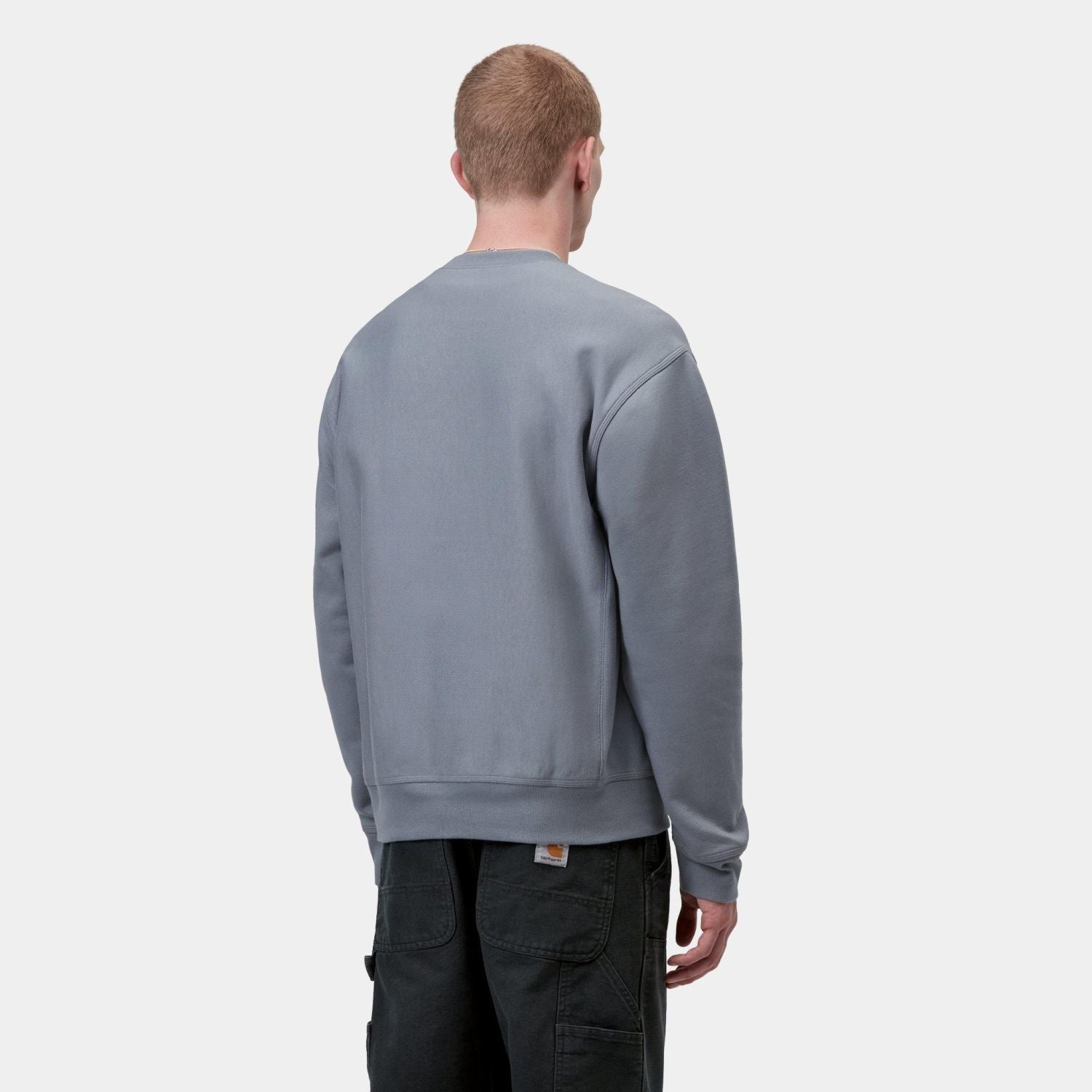 Carhartt WIP American Script Sweater Blauw