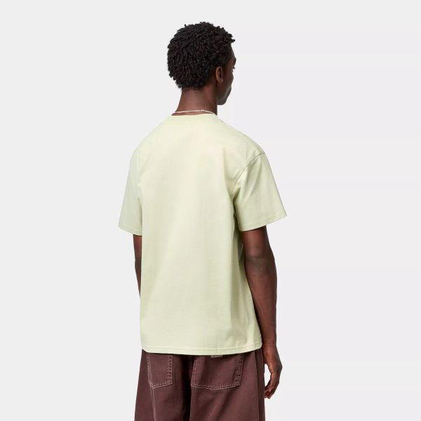 Carhartt WIP American Script T-shirt Licht Groen