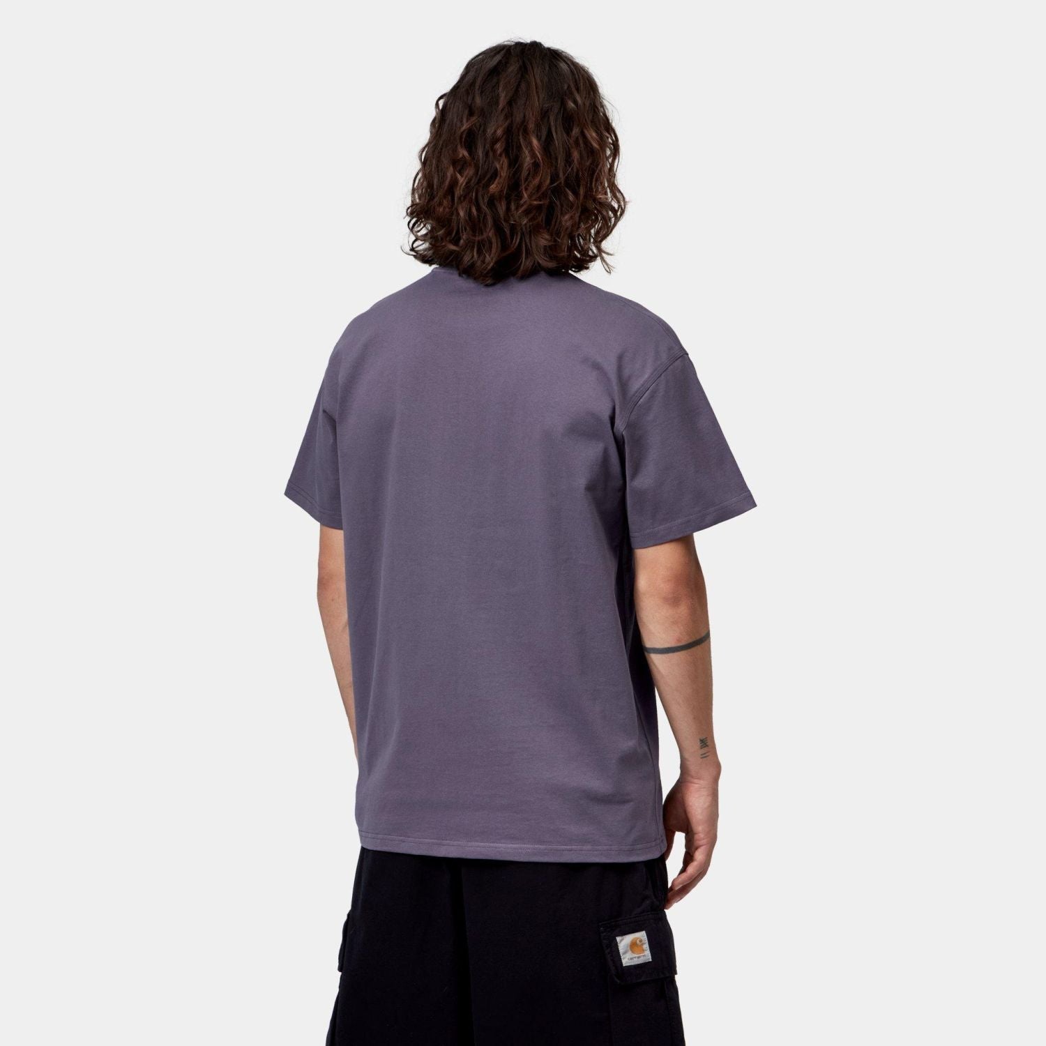 Carhartt WIP American Script T-shirt Paars