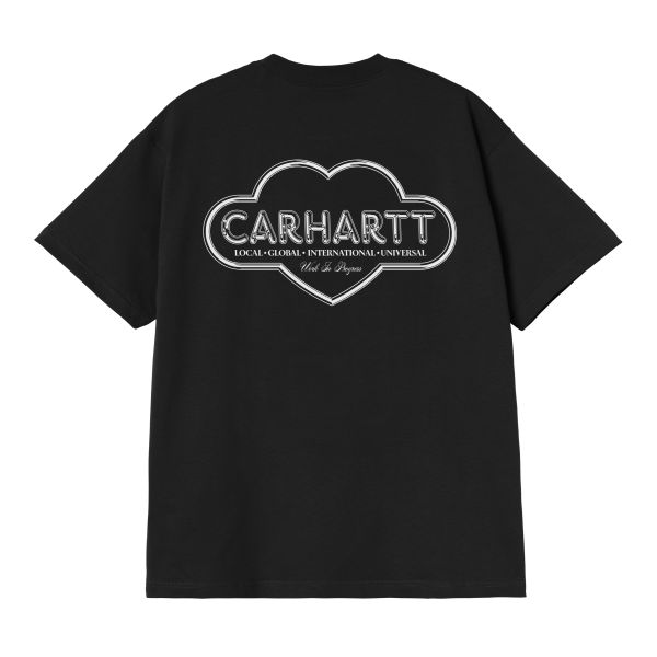 Carhartt WIP Cloud Heart T-shirt Zwart