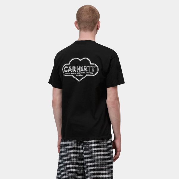 Carhartt WIP Cloud Heart T-shirt Zwart