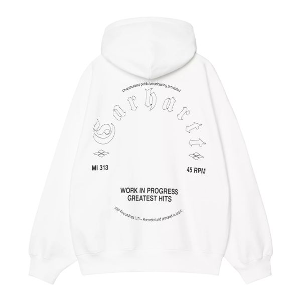 Carhartt WIP Greatest Hits Hoodie Wit