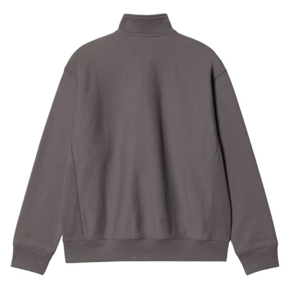 Carhartt WIP Half Zip American Script Sweater Antraciet