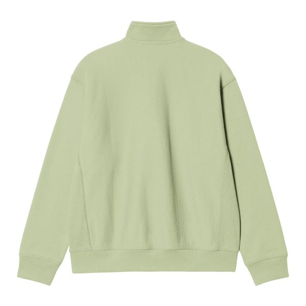 Carhartt WIP Half Zip American Script Sweater Licht Groen