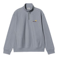Carhartt WIP Half Zip American Script Sweater Blauw
