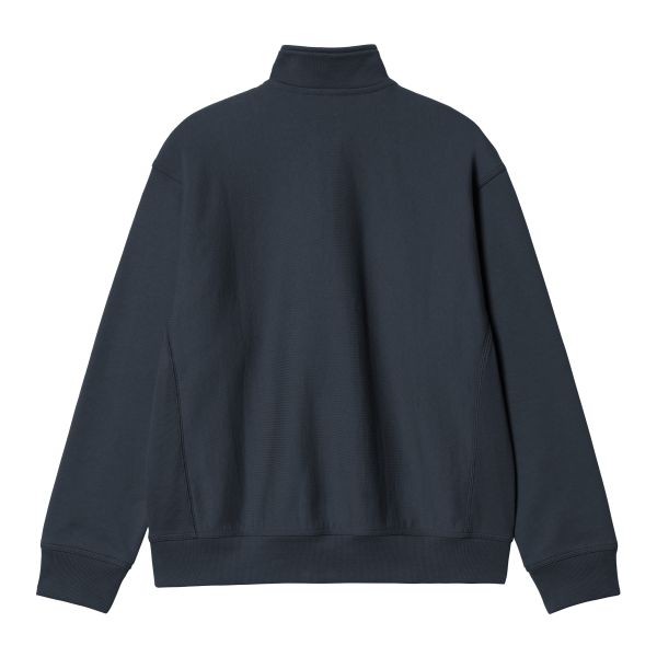 Carhartt WIP Half Zip American Script Sweater Navy