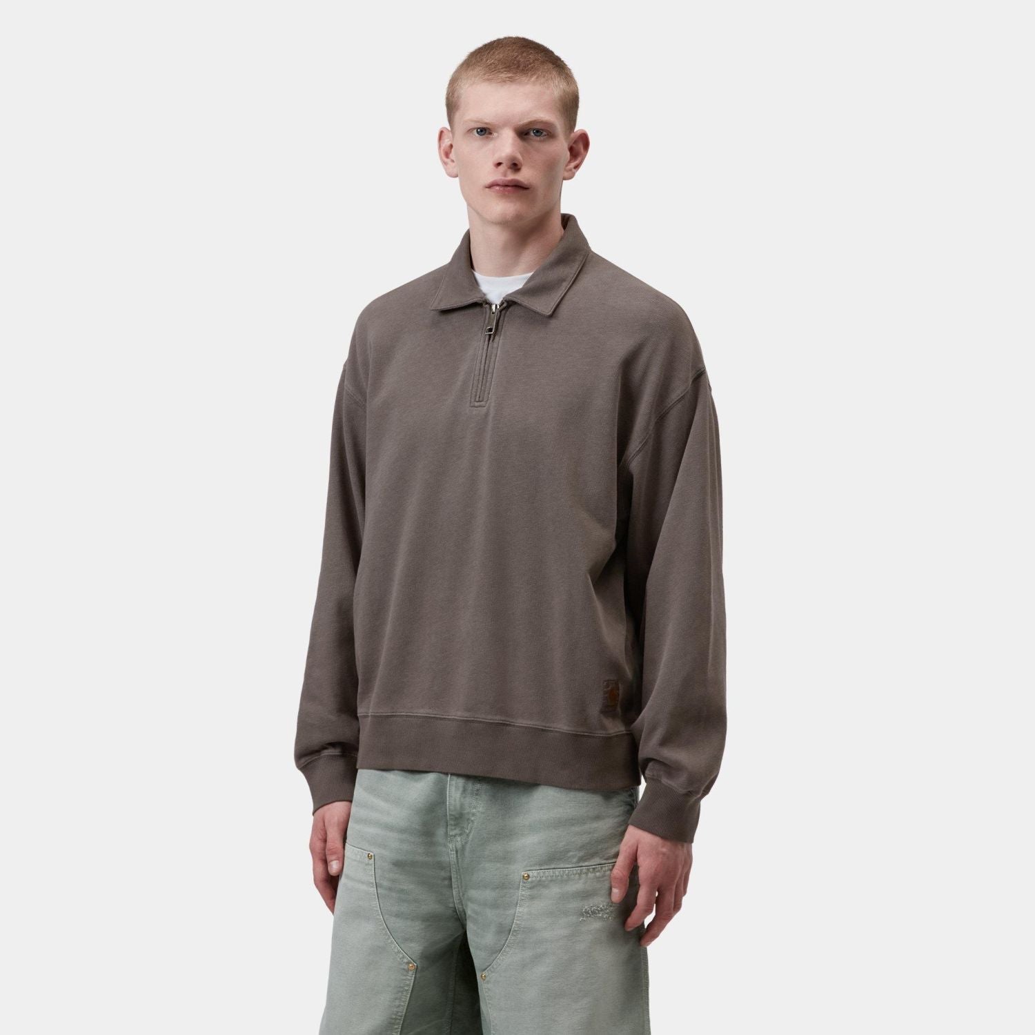 Carhartt WIP Harper Polo Sweater Bruin