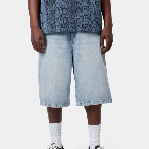 Carhartt WIP Landon Korte Broek Licht Blauw