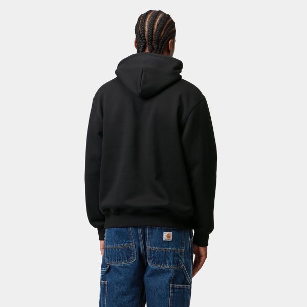 Carhartt WIP Logo Hoodie Zwart