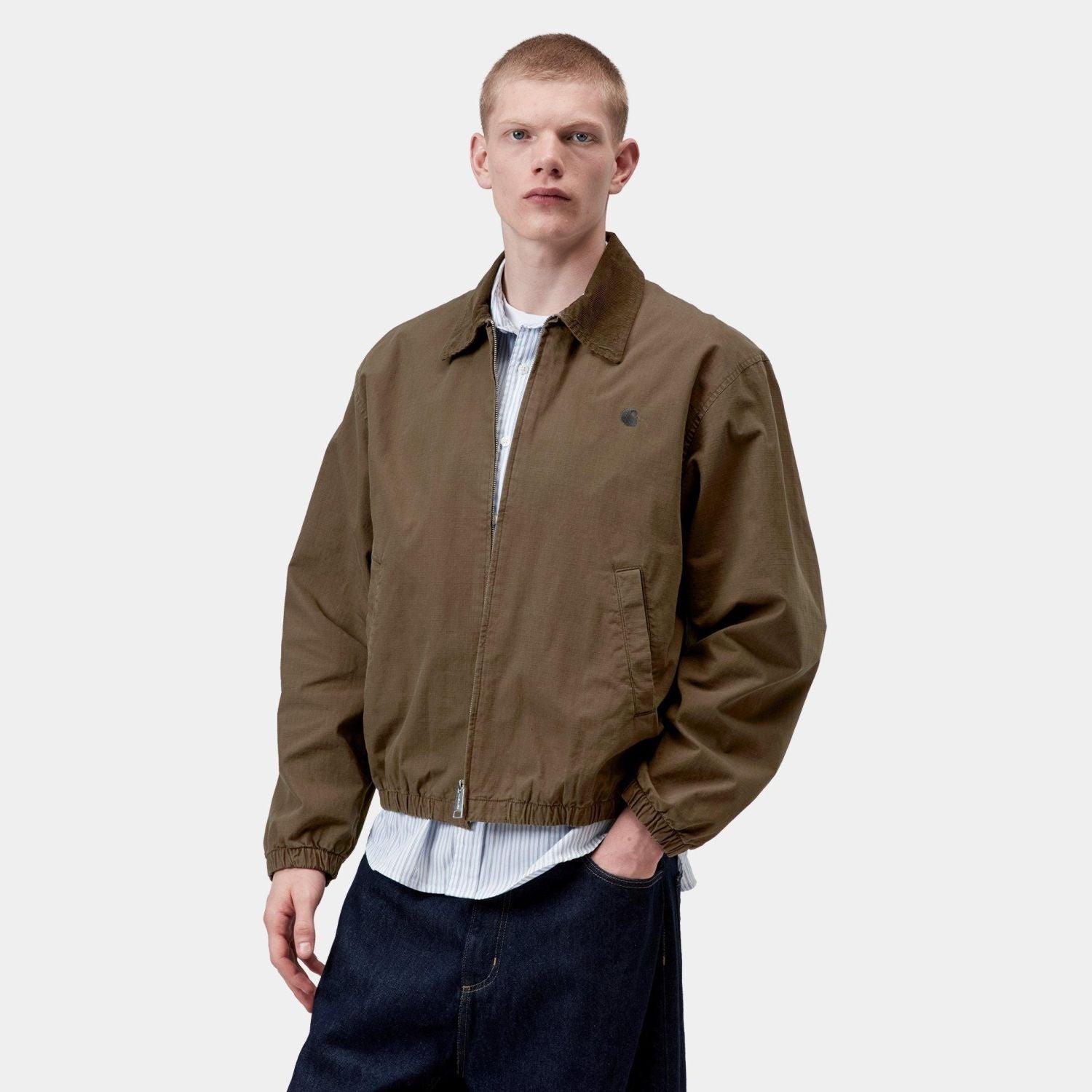 Carhartt WIP Madion Ripstop Jack Donker Groen